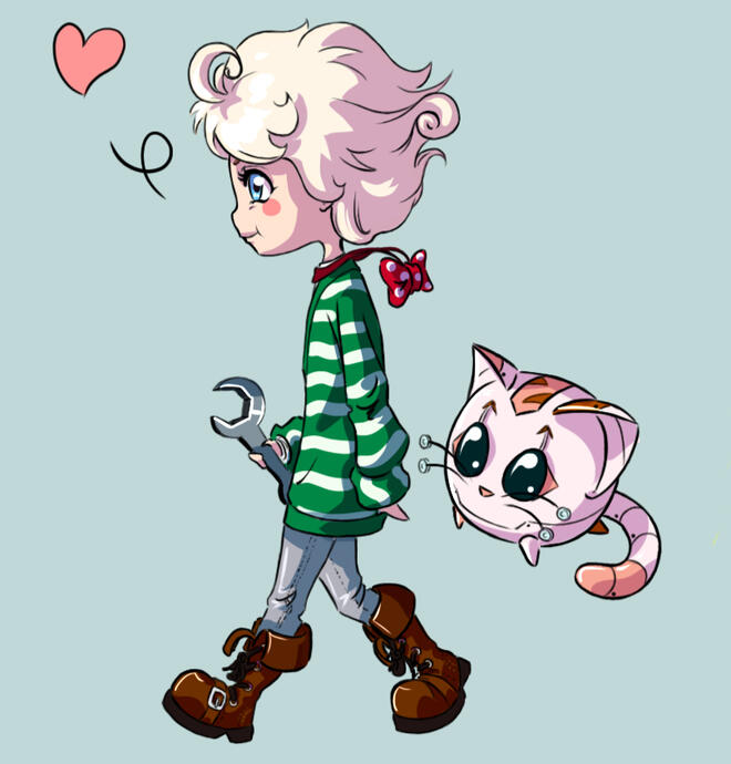 Concept - Boy and his Robot